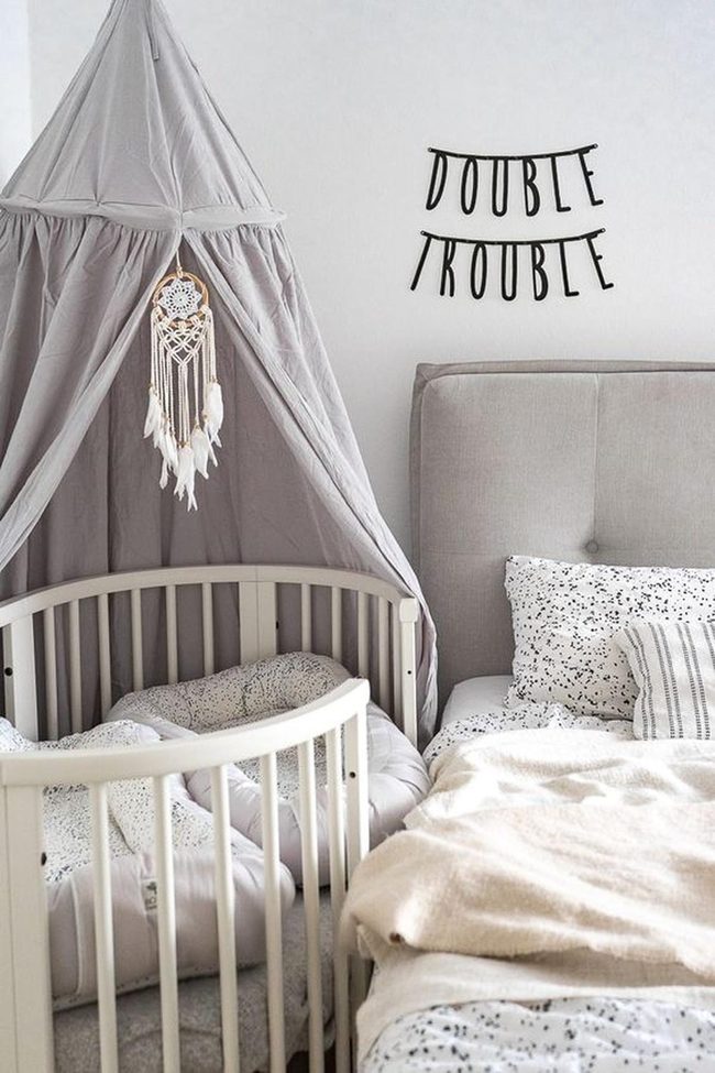 Twin Round Crib Gray Sanctuary