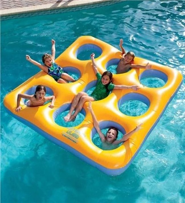 Yellow Inflatable Summer Play Mat