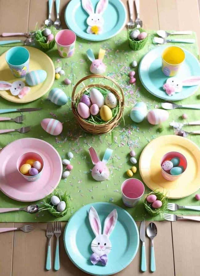 Bunny Ears Napkins Kids Table