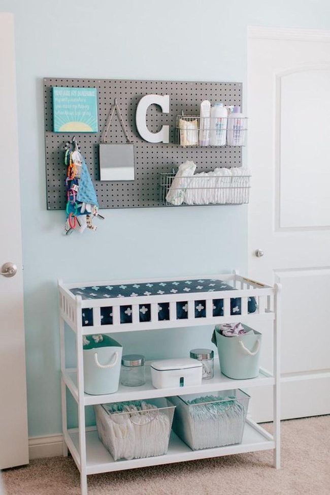 Pale Blue Nursery Organization