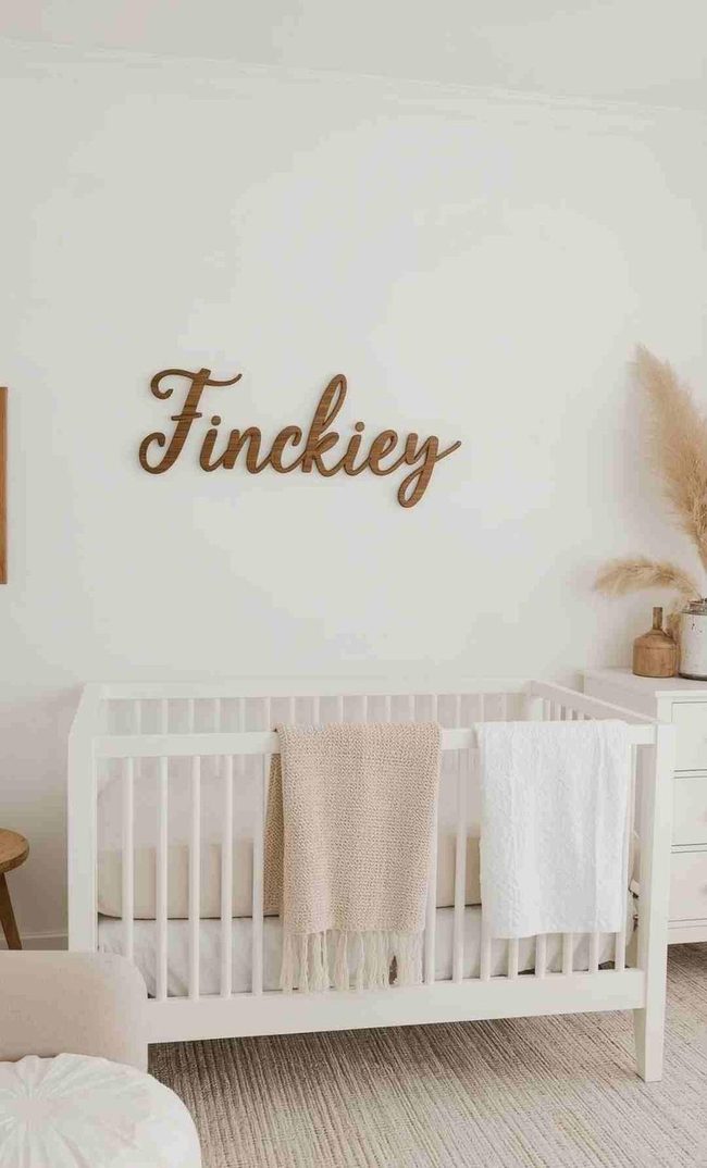 Personalized Name Sign Above Crib