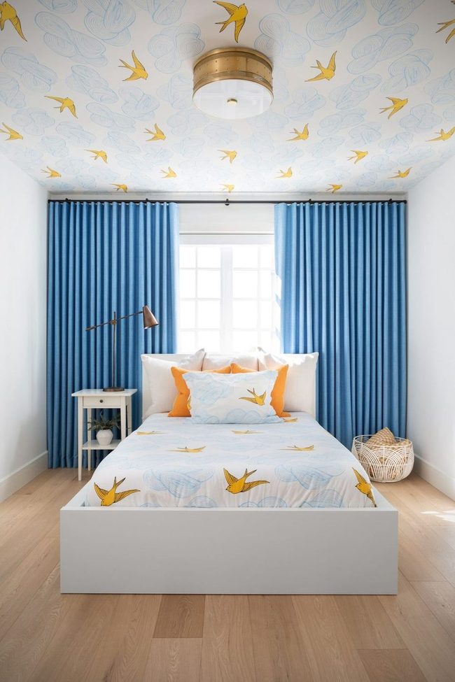 Patterned Ceiling Pop Statement