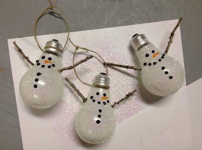 Glitter-Filled Glass Ornaments