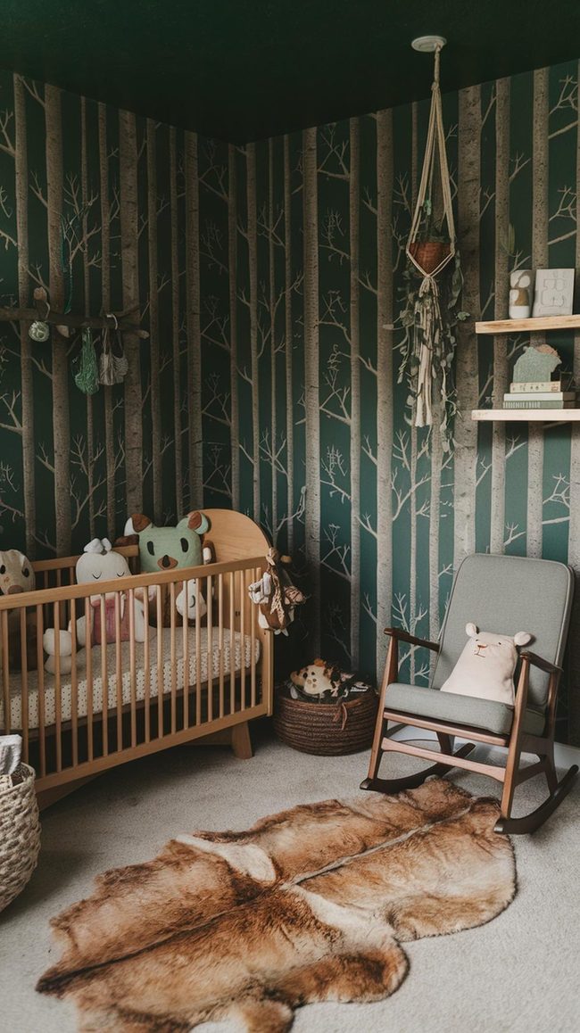 Green Forest Bedroom For Little Adventurers