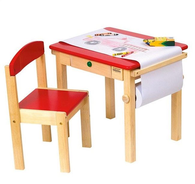 Red Canvas Station For Young Artists