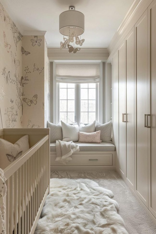 Understated Butterflies, Peaceful Neutral Nursery