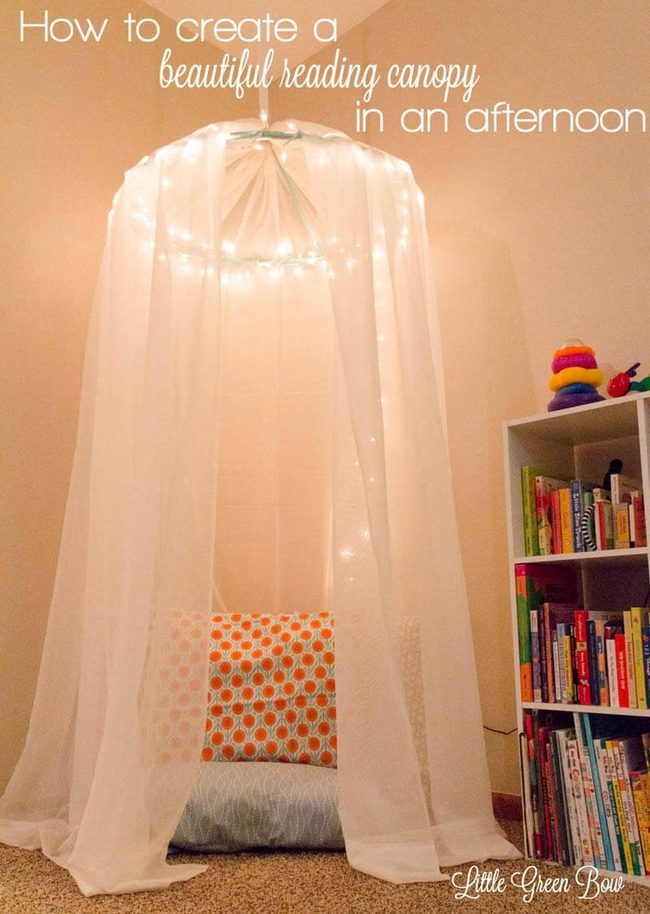 Fabric Canopy Reading Nook