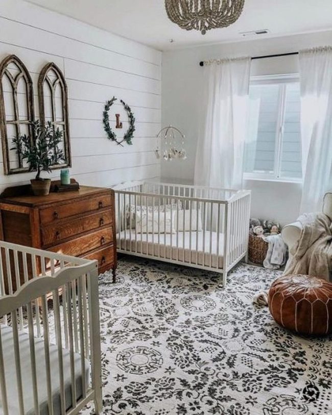 Soft White Crib Nursery