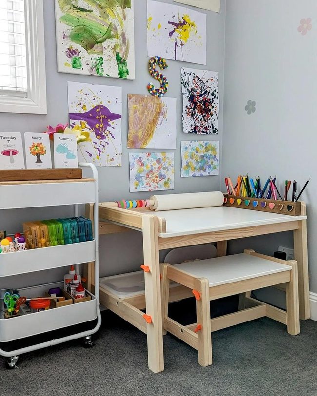 Artist'S Canvas Workspace