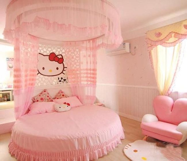 Pink Round Bed Paradise