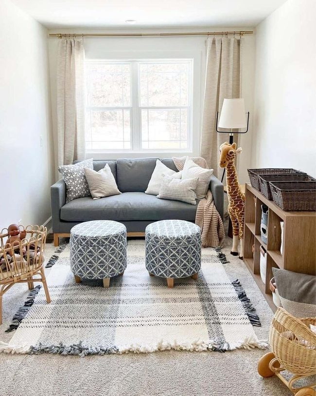 Blue Sofa Playroom Sanctuary