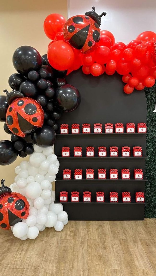 Red Ladybug Balloon Paradise