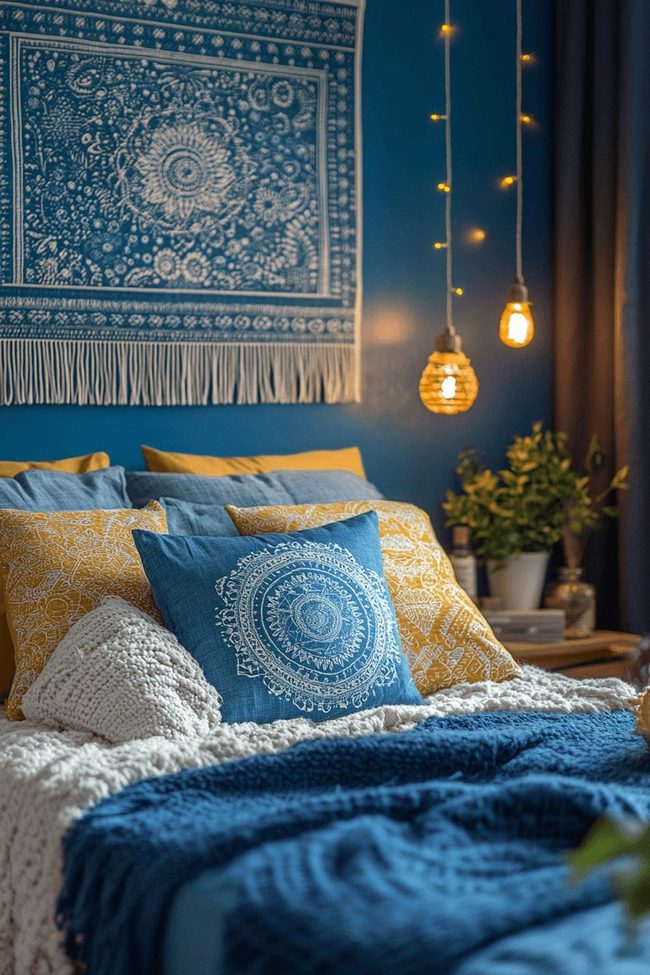 Blue Denim Boho Chamber