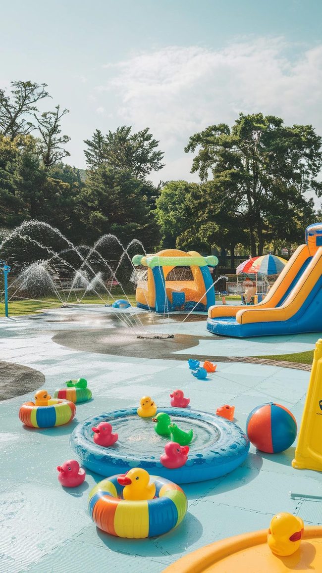 Backyard Splash Pad Paradise