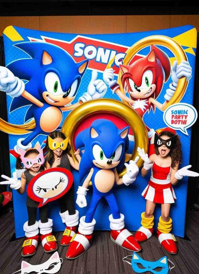 Sonic Speed Photo Booth Gold