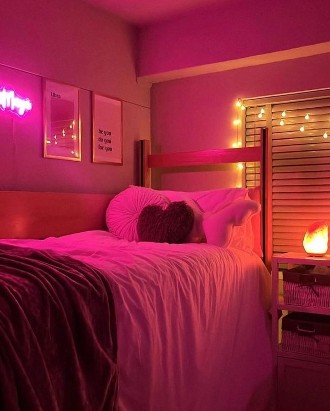 Neon Lights Dorm Glow