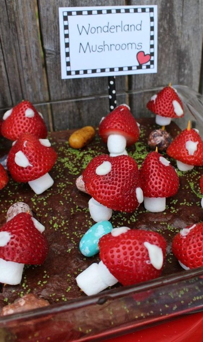 Red Strawberry Mushroom Treats
