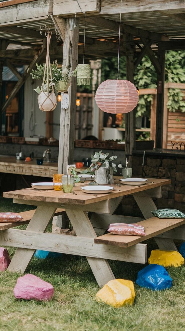 Handmade Maple Table Open-Air Dining