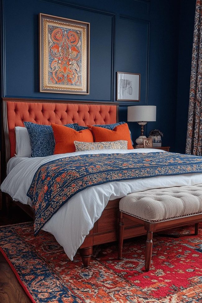 Deep Indigo Boho Girl'S Room