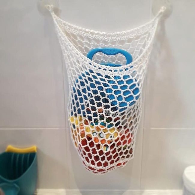 Vertical Net Bags For Bath Toys
