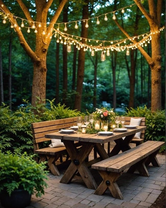 Fairy Lights Forest Table