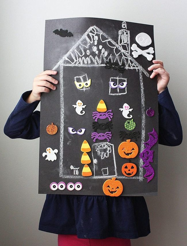Black Poster Haunted House