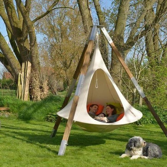 Fabric Cocoon Backyard Retreat