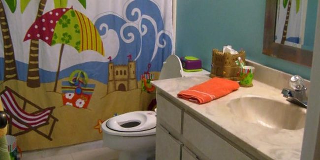 Unified Color Palette Bathrooms