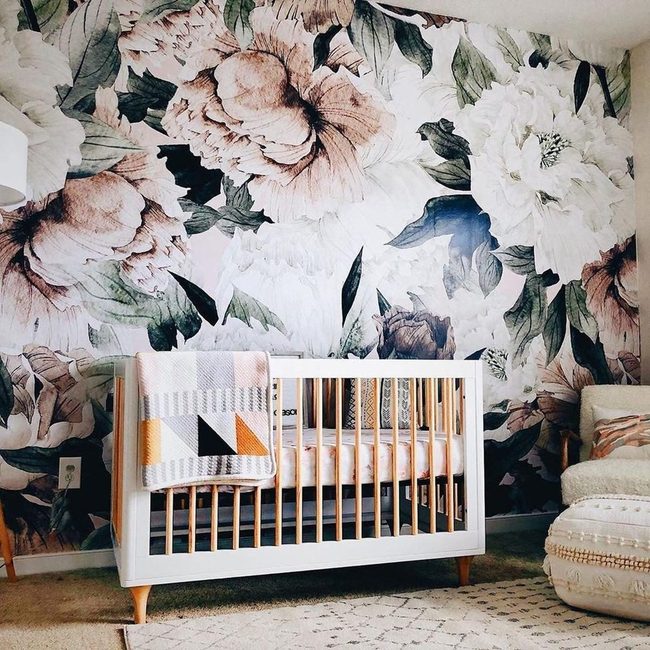 Oversized Florals Frame Infant Sanctuary