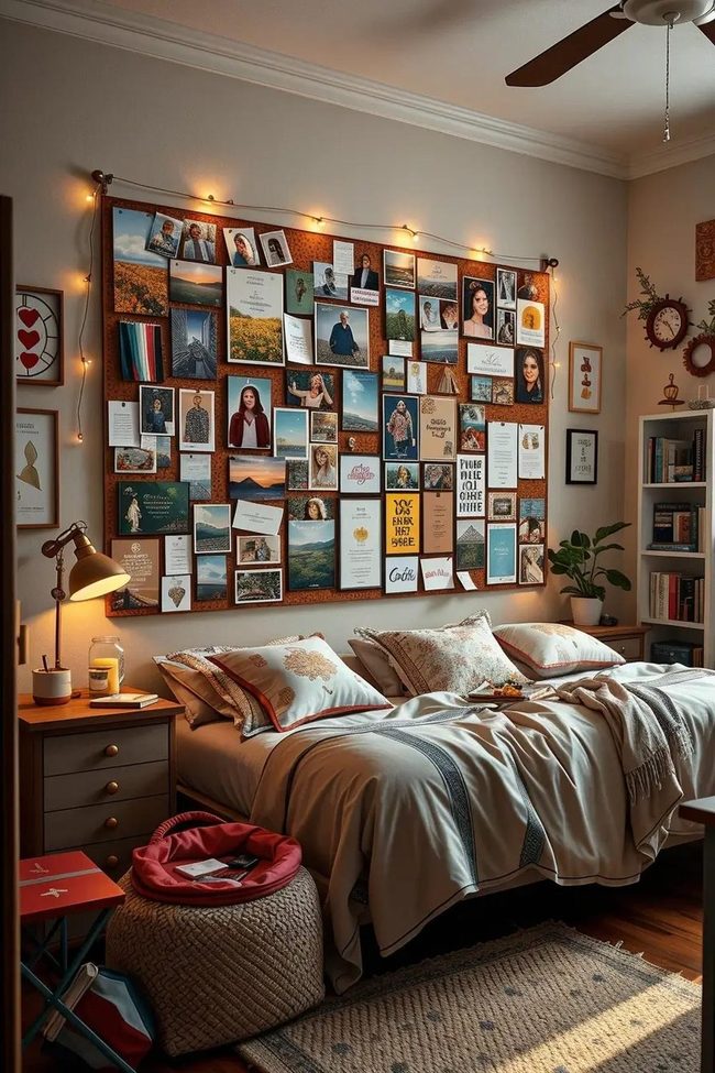 Cork Board Seasonal Palette Organizer