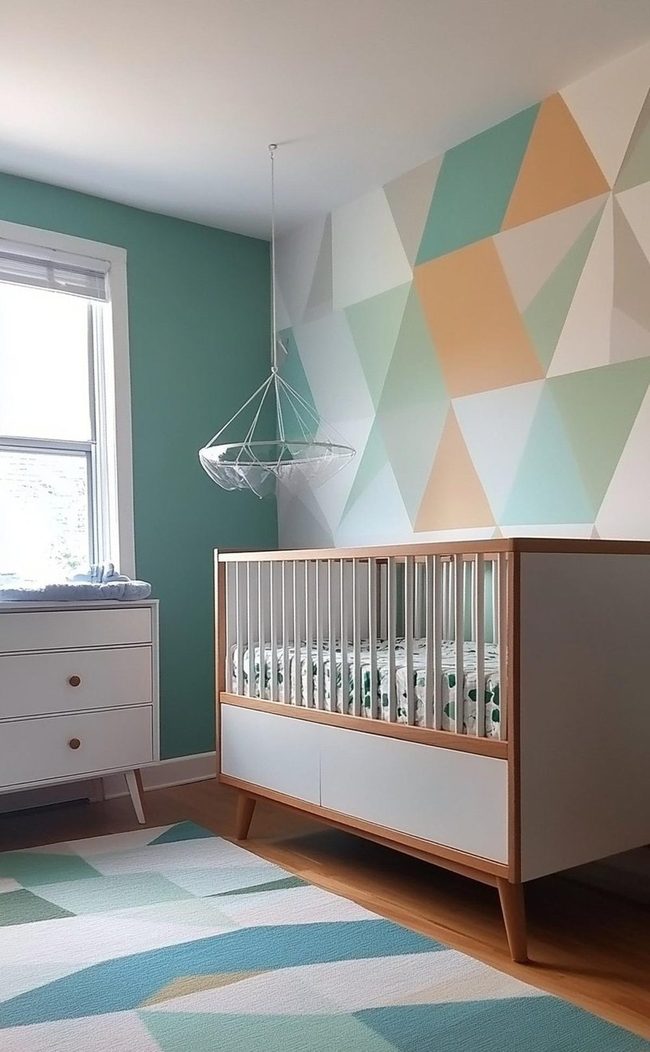Geometric Walls Understated Earth Tones