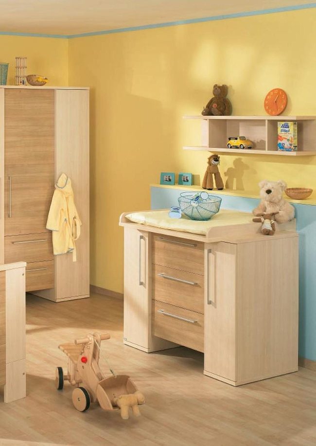 Yellow Walls, Natural Wood Nursery