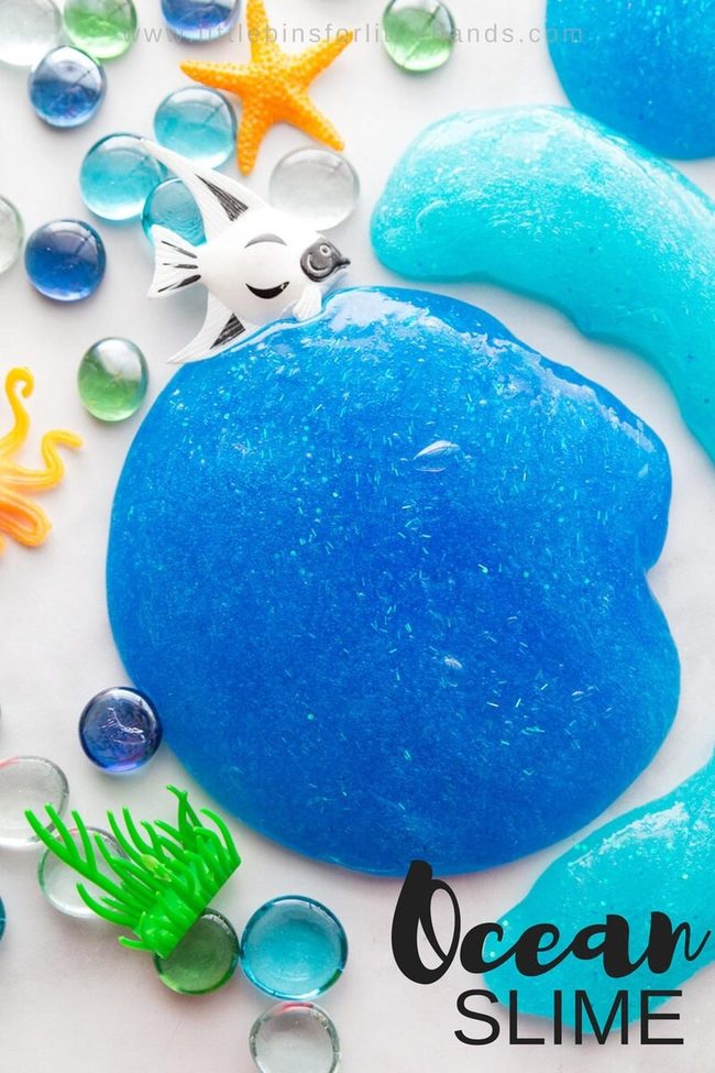 Translucent Blue Slime Underwater