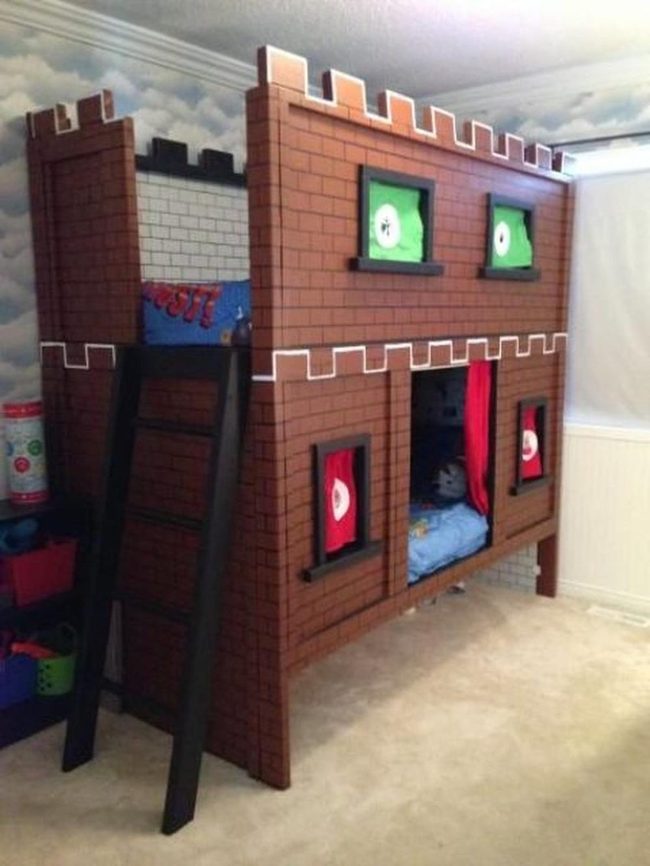 Red Brick Castle Bunk Beds