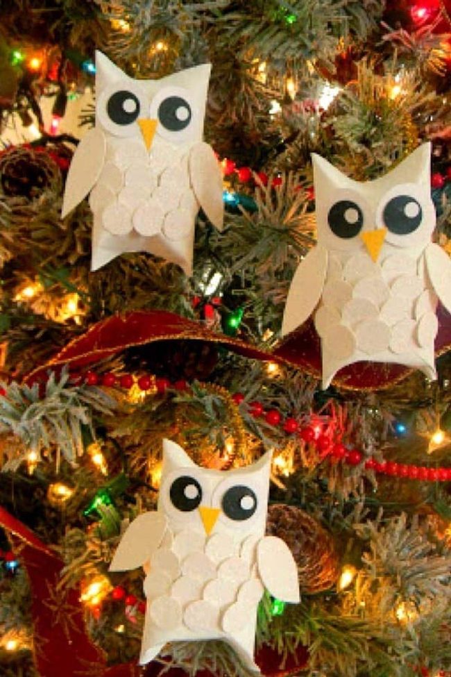 Toilet Paper Roll Owls