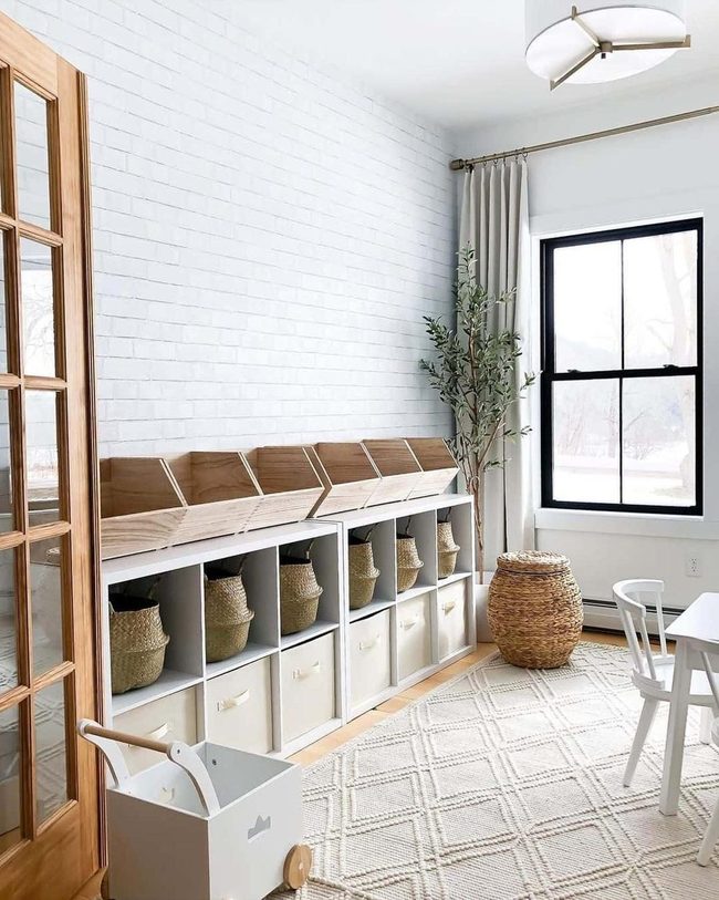 White Shiplap Playroom Oasis