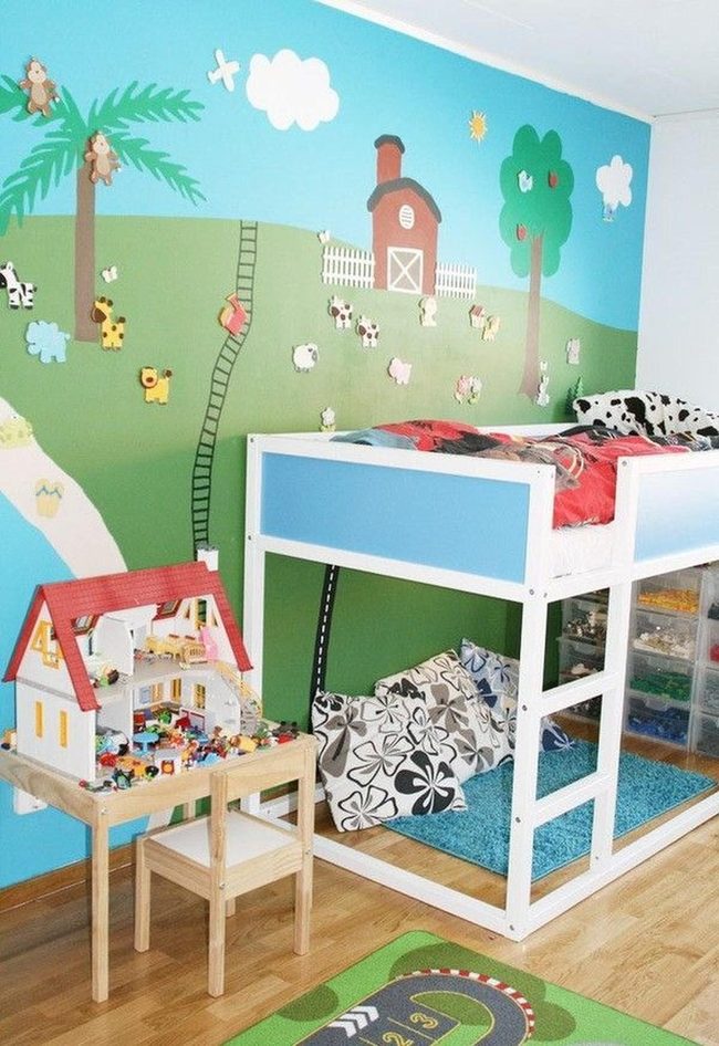 Farmyard Mural Children'S Bedroom