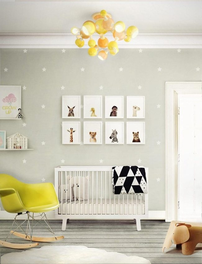 Yellow Rocker, Starry Gray Nursery