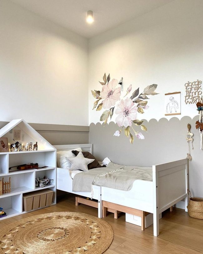 Muted Florals, Creative Child'S Room