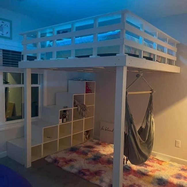 Hammock Loft With Hidden Storage