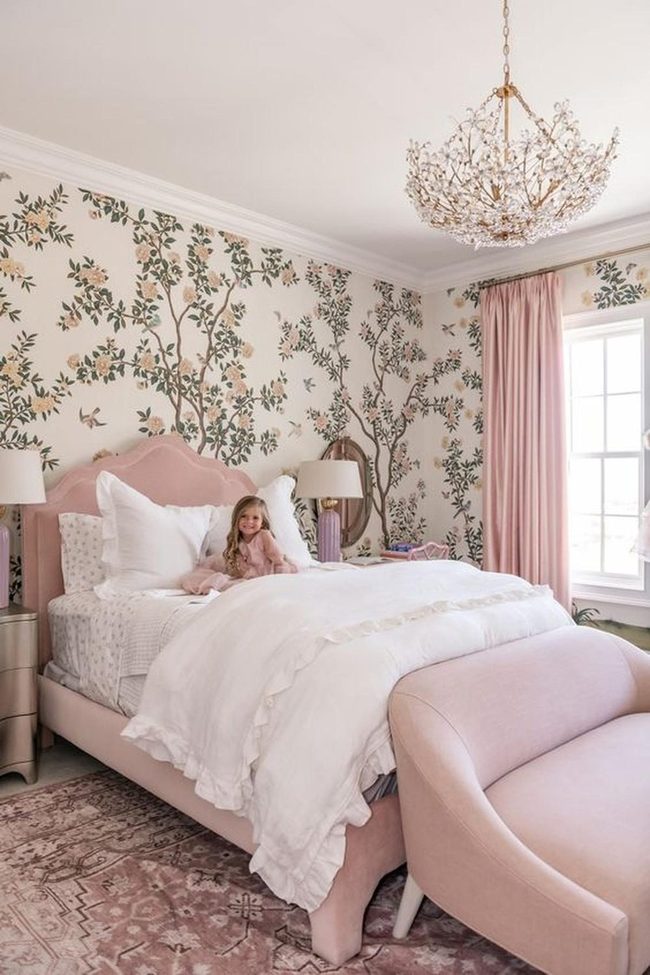 Pink Floral Bedroom Sanctuary
