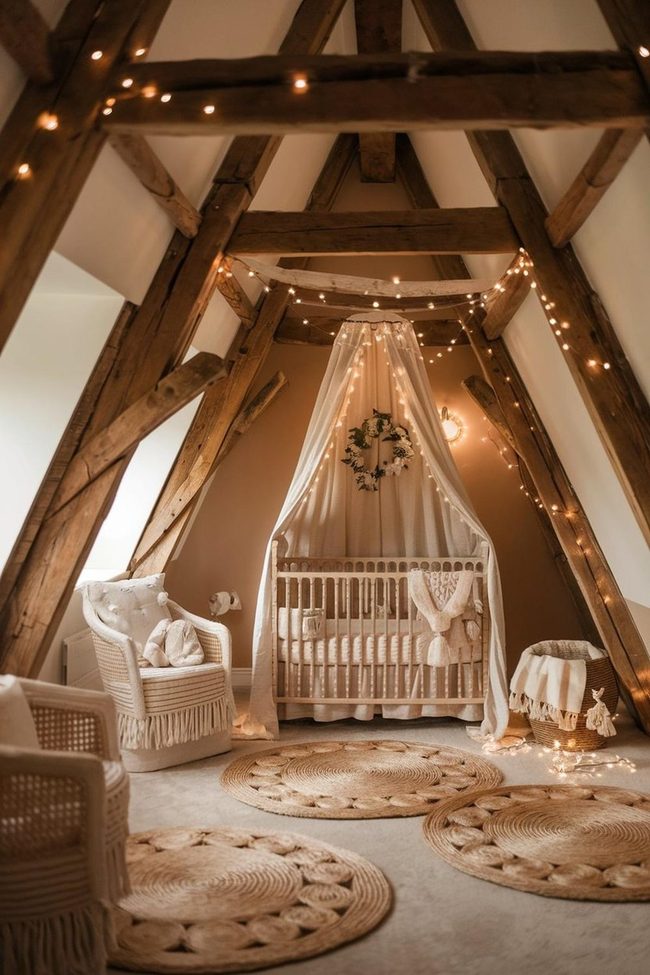 Exposed Brick Natural Nursery