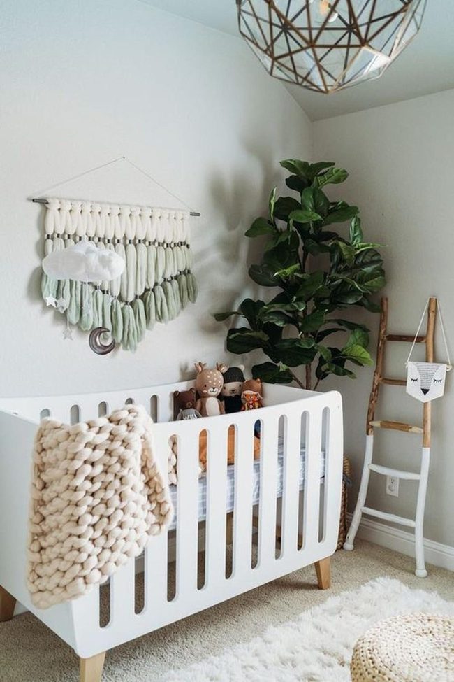 Handcrafted Clouds Above Crib