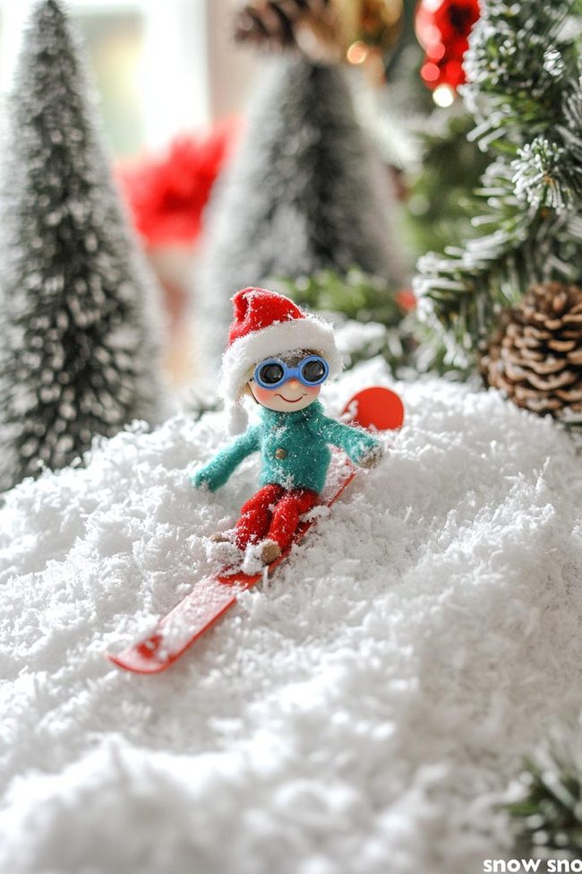 White Pom Pom Winter Wonderland