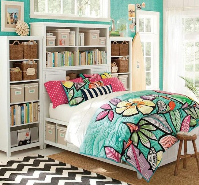 Colorful Storage Shelves Statement