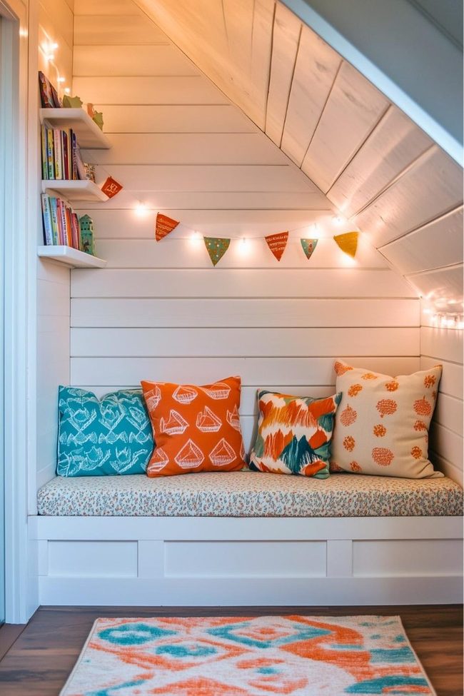 Under Stairs Reading Corner