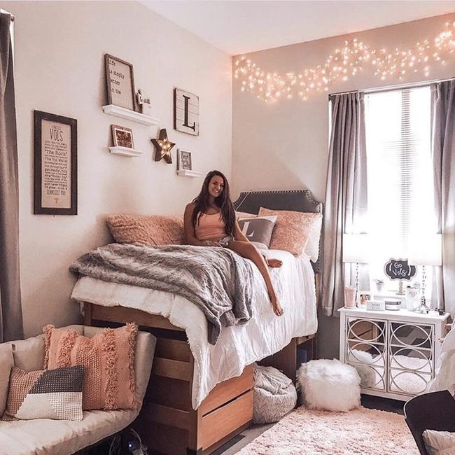 Pink And Gray Bedroom Sanctuary