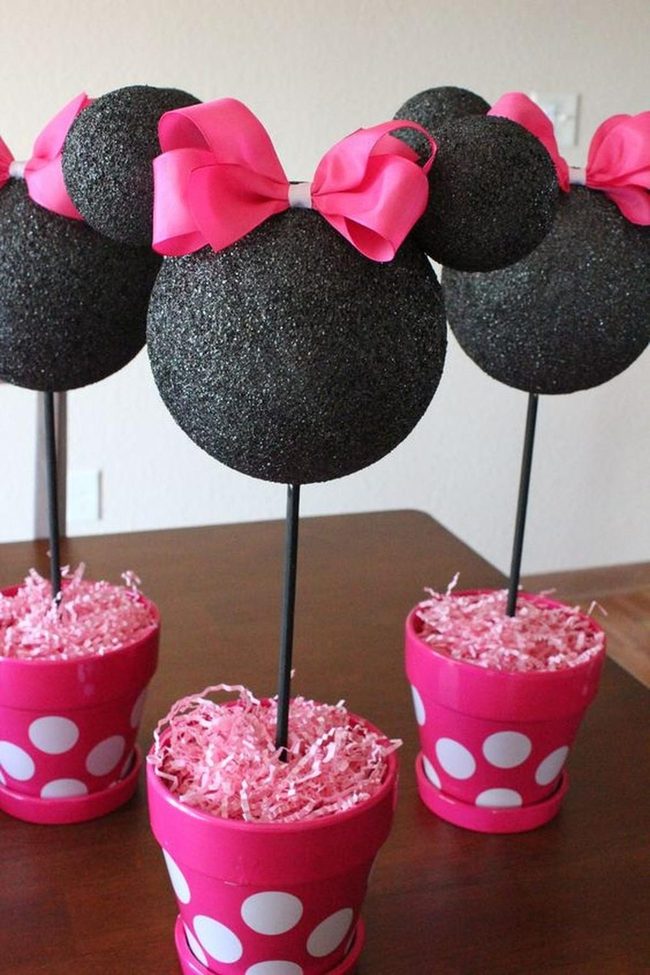 Black Sparkle Mouse Ears Pink