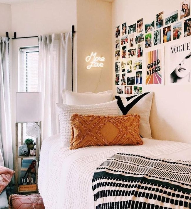 Graphic Posters Meet Cream Walls