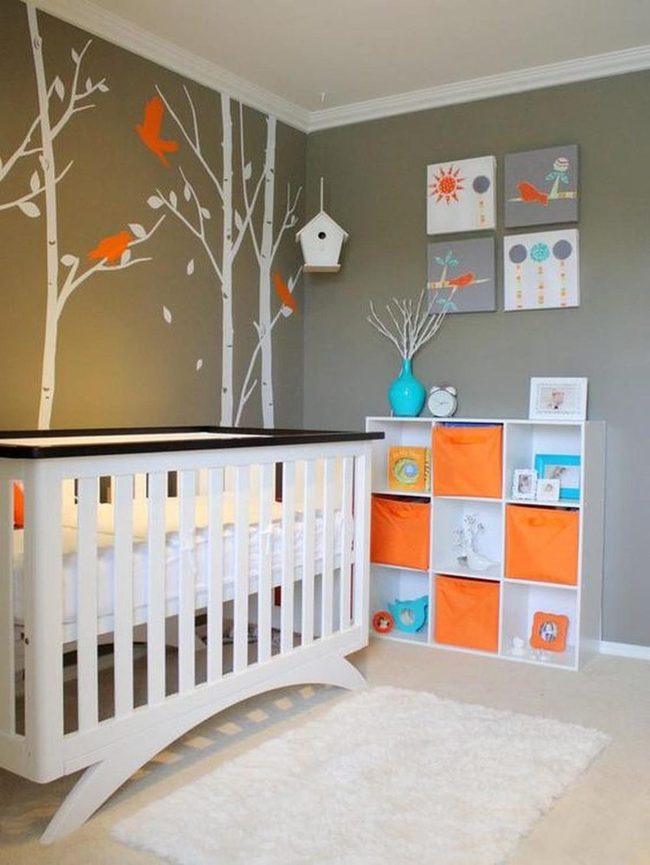 Orange And Gray Nursery Foundation